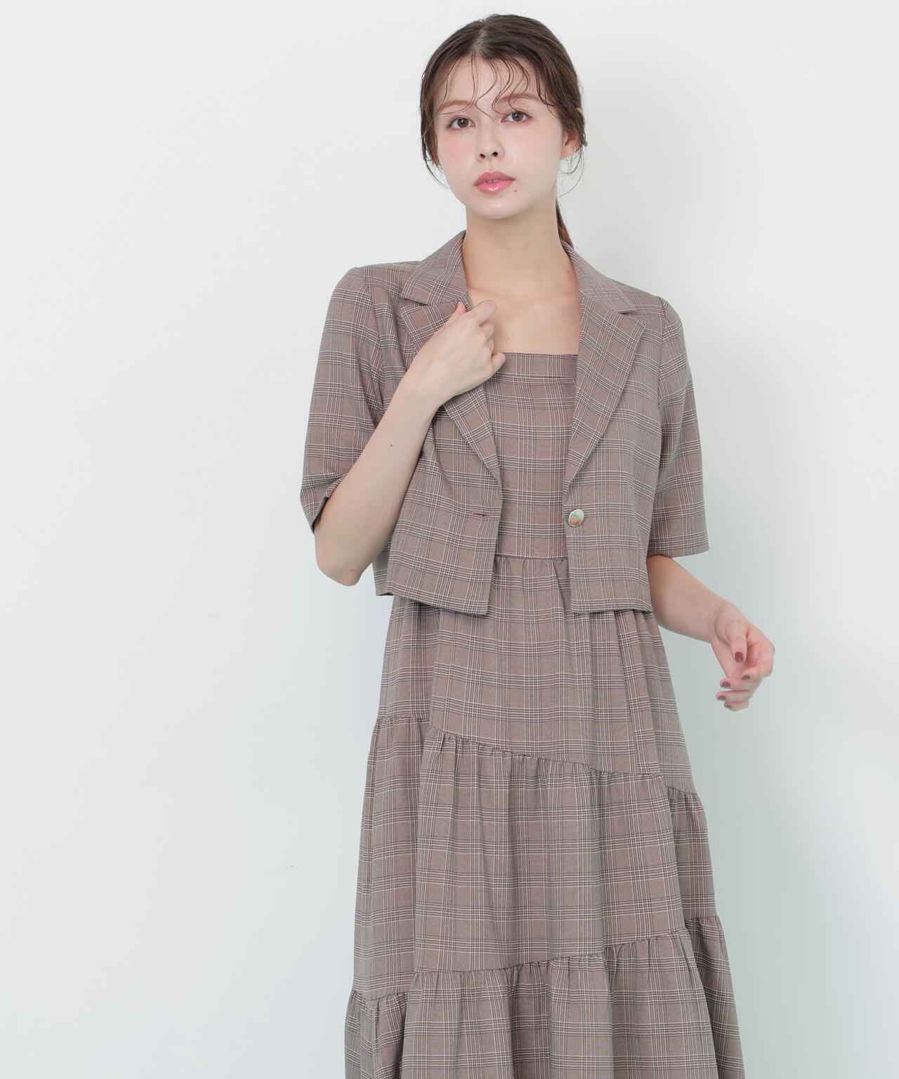 ジャケットジャンスカセットアップ