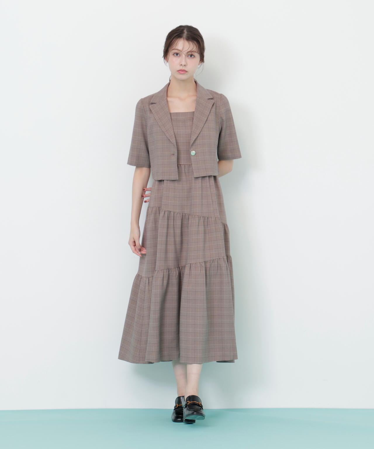 ジャケットジャンスカセットアップ