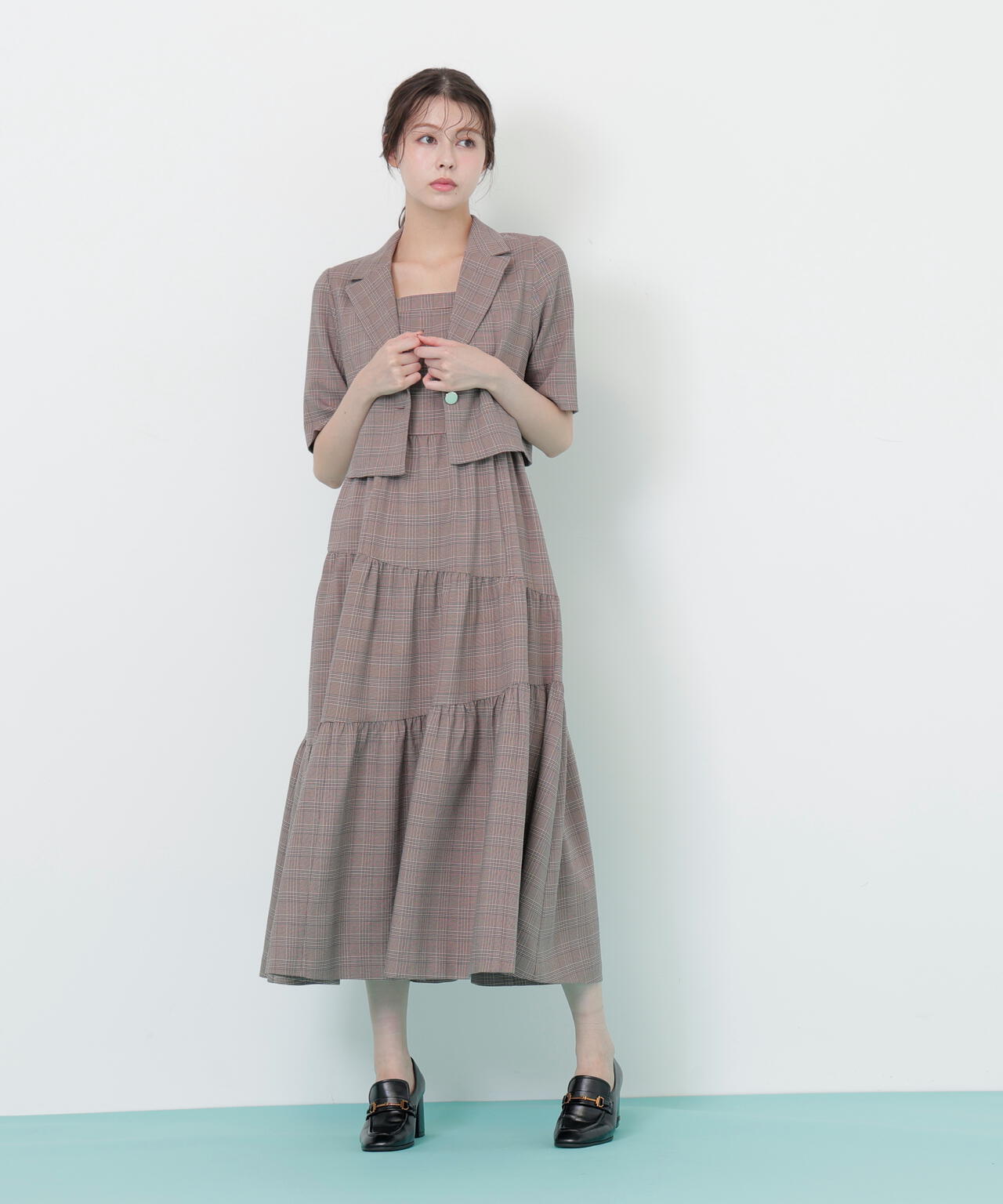 ジャケットジャンスカセットアップ