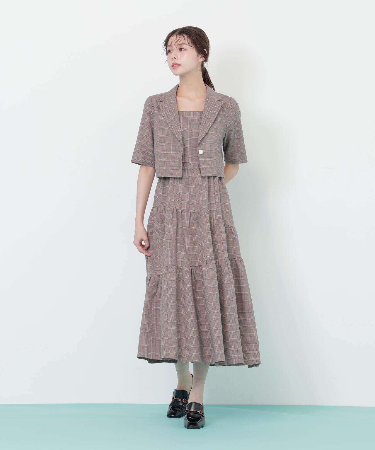 ジャケットジャンスカセットアップ