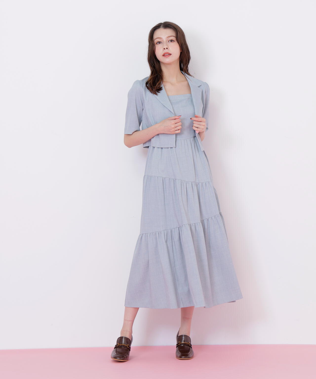 ジャケットジャンスカセットアップ