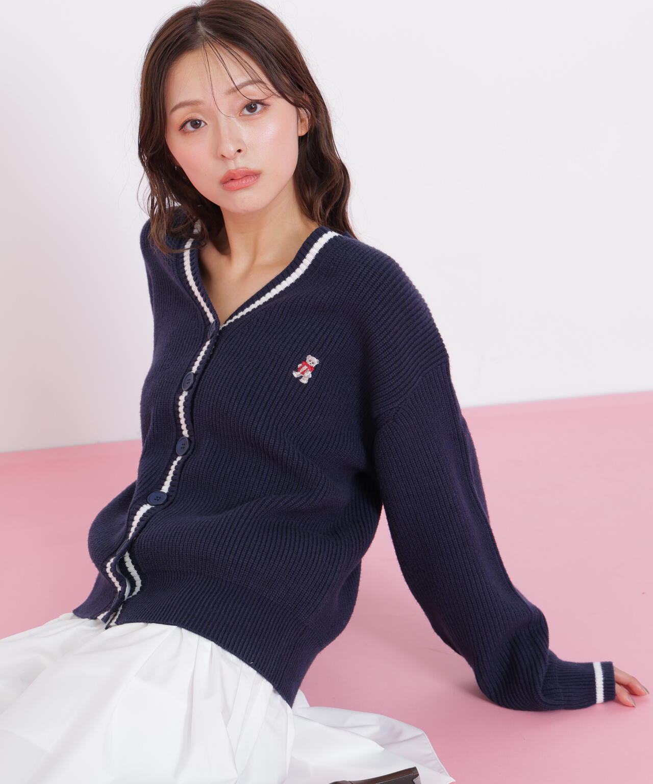 ＜ＢＥＡＲシリーズ＞カーディガンセットアップ