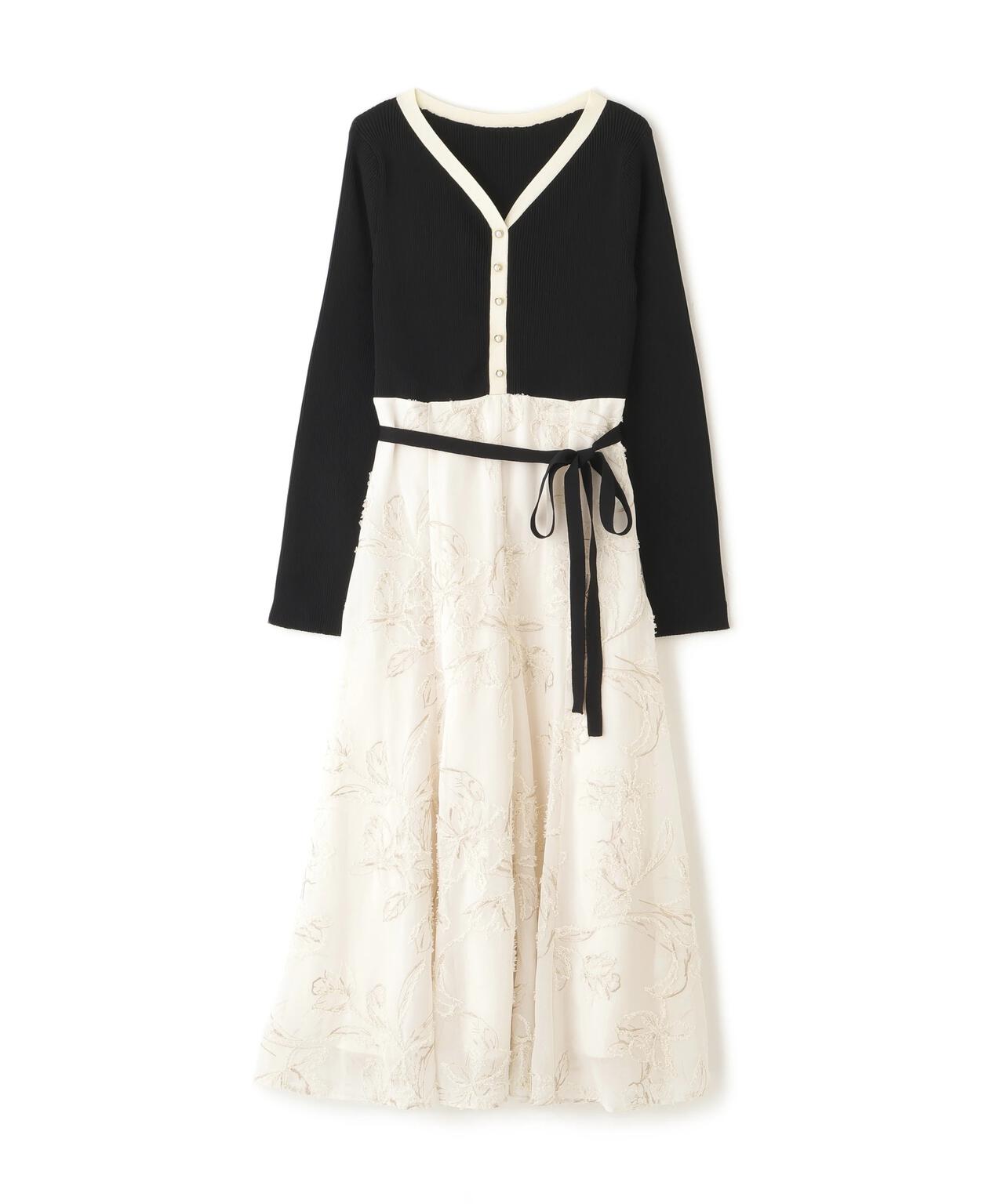 it-dogs ニット＆トワルドジュイワンピースＳ it-dogs ニット＆トワルドジュイワンピースS SET]フロント