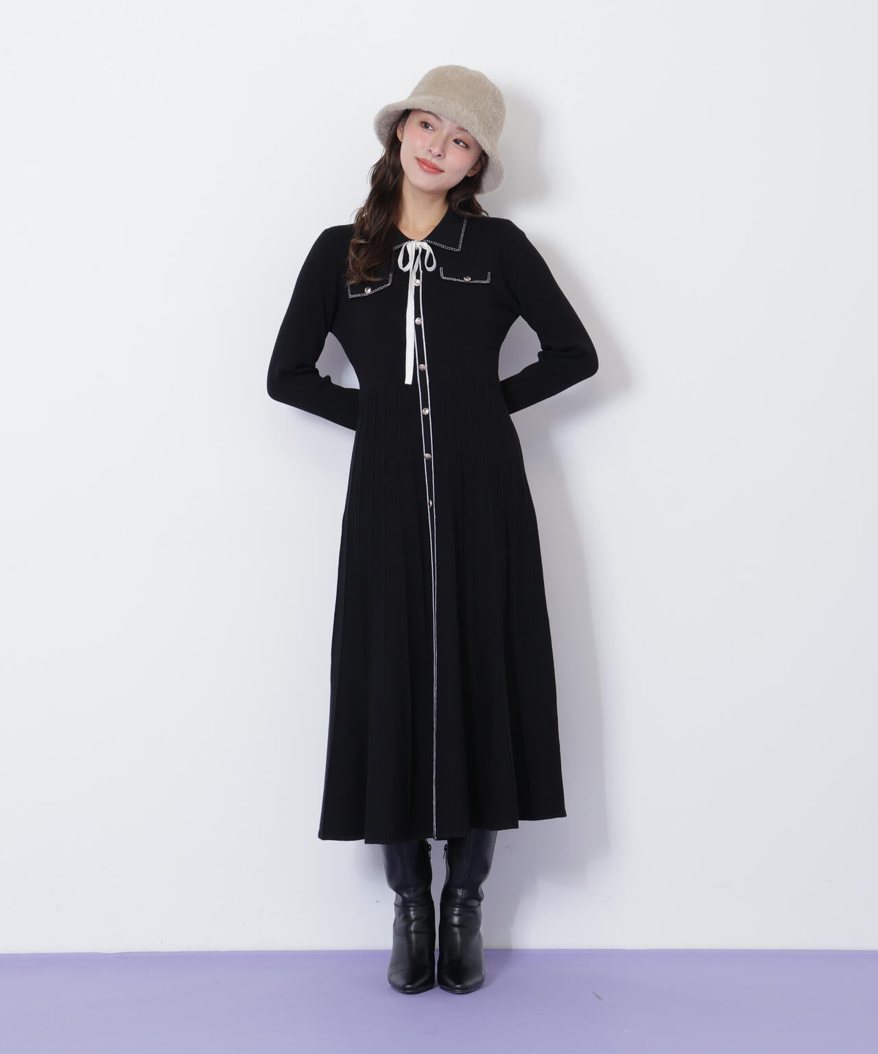 ステッチカラーニットワンピース | JILL by JILL STUART（ジル