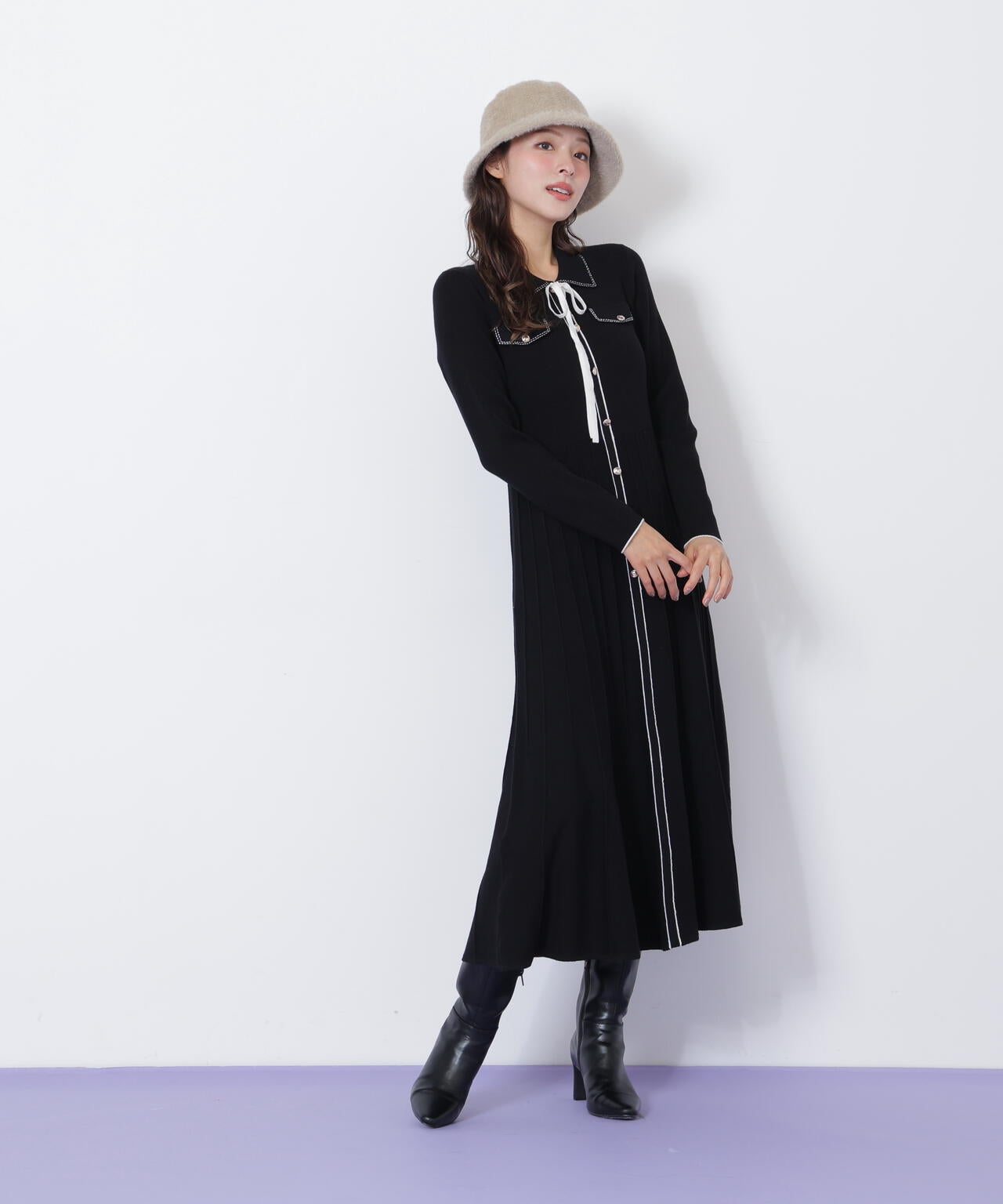 ステッチカラーニットワンピース | JILL by JILL STUART（ジル バイ