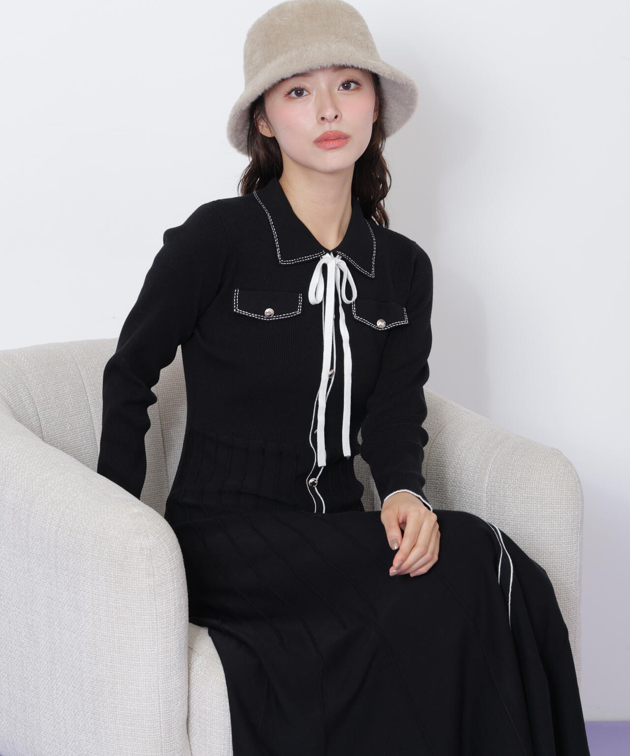 ステッチカラーニットワンピース | JILL by JILL STUART（ジル