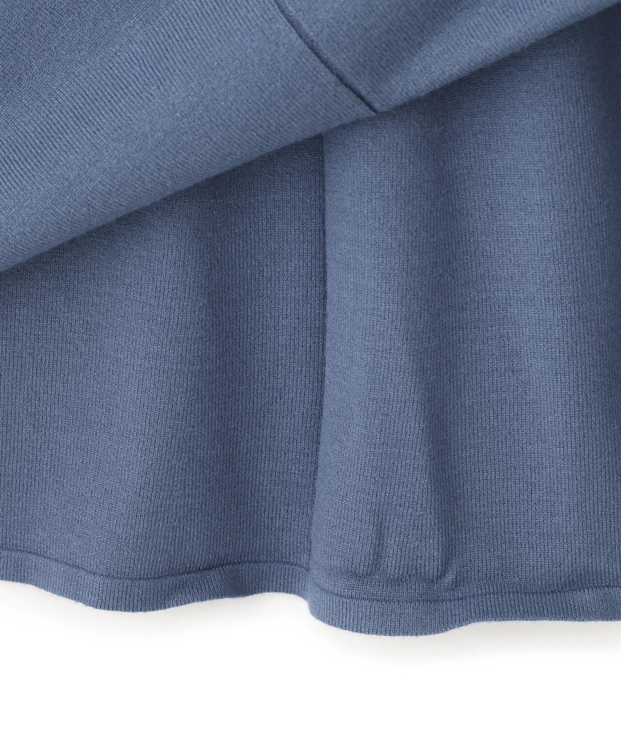 ステッチカラーニットワンピース