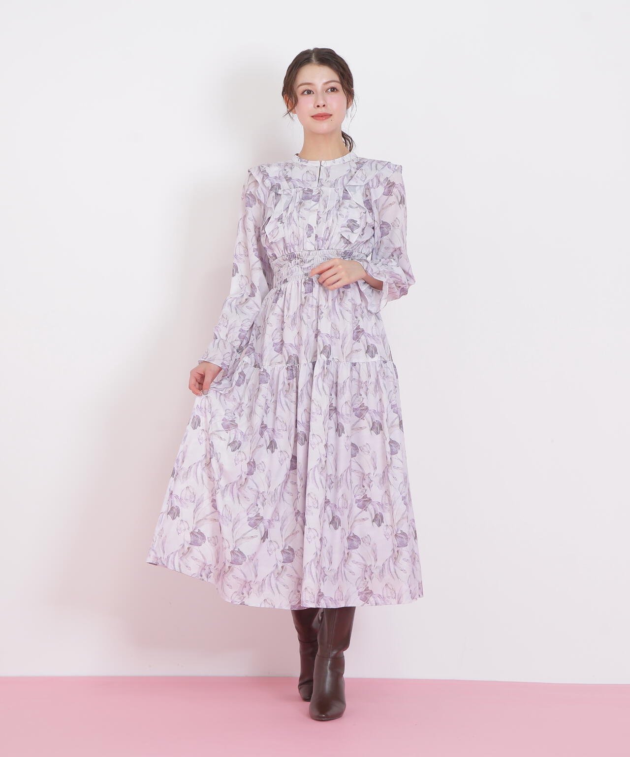 ピンタック花柄ワンピース | JILL by JILL STUART（ジル バイ ジル