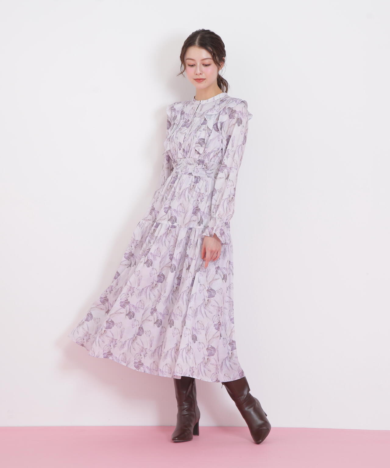 ピンタック花柄ワンピース | JILL by JILL STUART（ジル バイ ジル