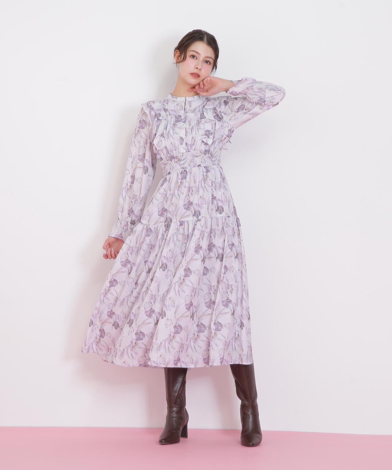 ピンタック花柄ワンピース | JILL by JILL STUART（ジル バイ ジル