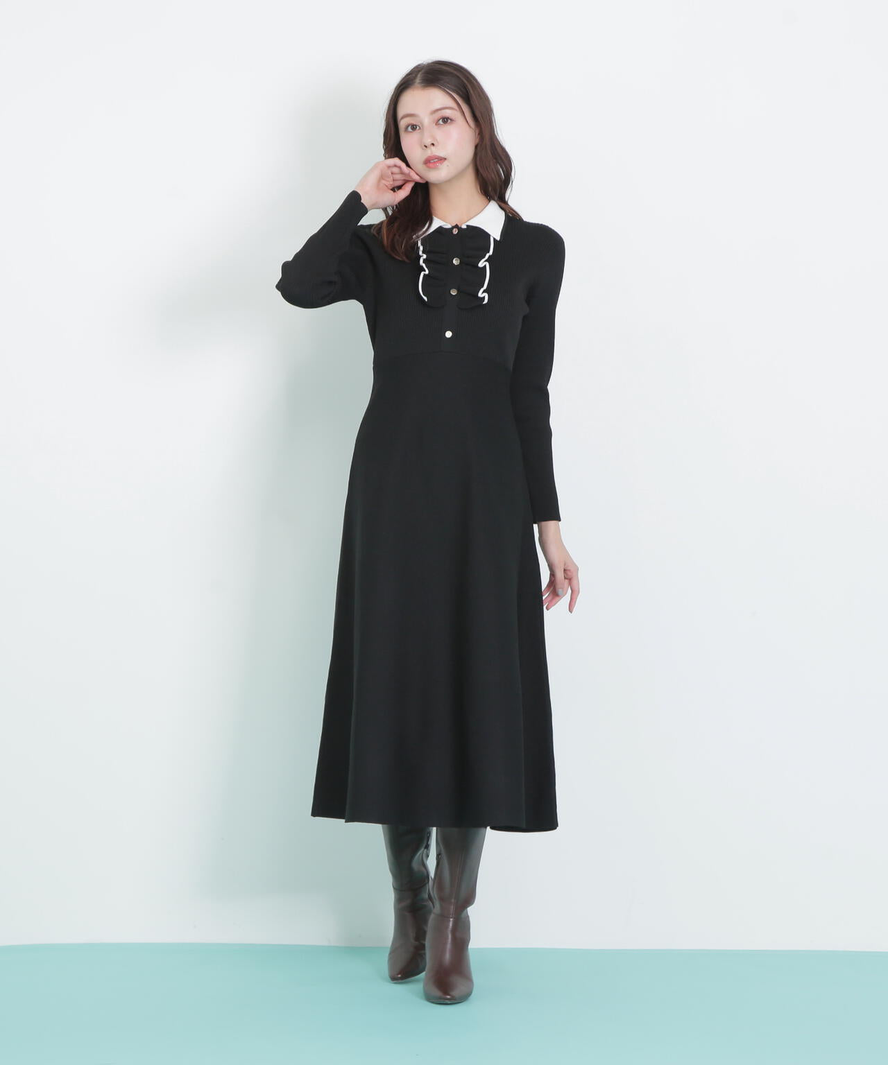 フリルポロニットワンピース | JILL by JILL STUART（ジル バイ ジル