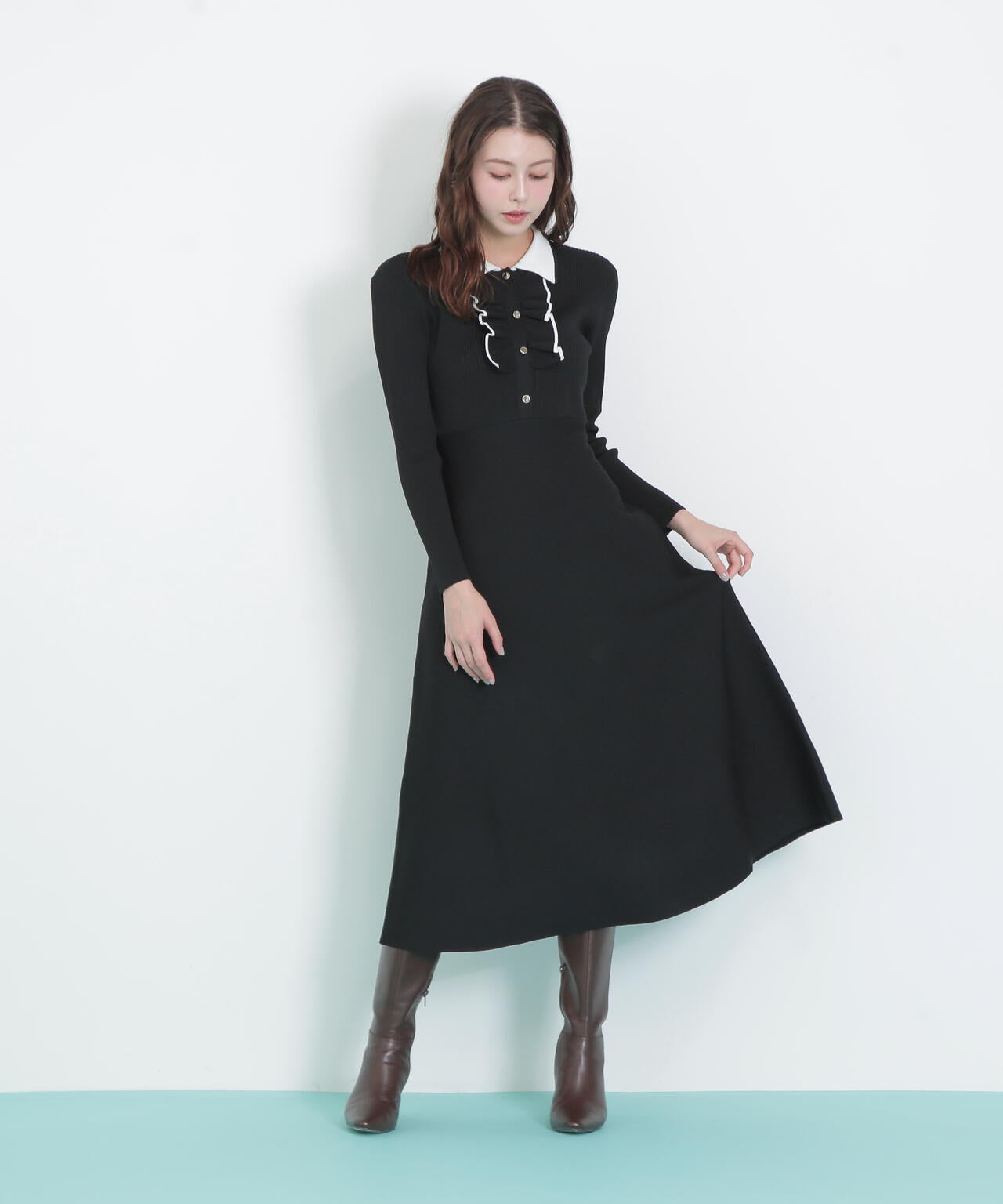 フリルポロニットワンピース | JILL by JILL STUART（ジル バイ ジル