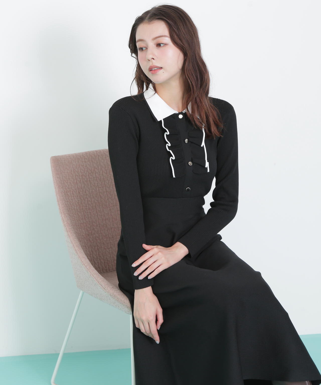 フリルポロニットワンピース | JILL by JILL STUART（ジル バイ ジル