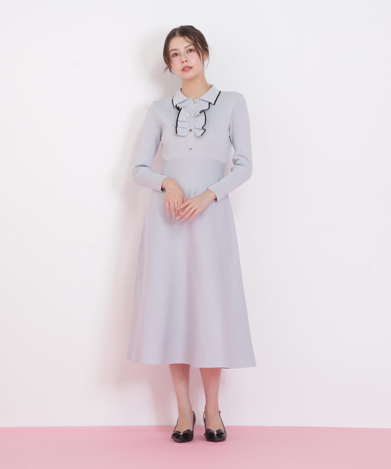 フリルポロニットワンピース | JILL by JILL STUART（ジル バイ ジル