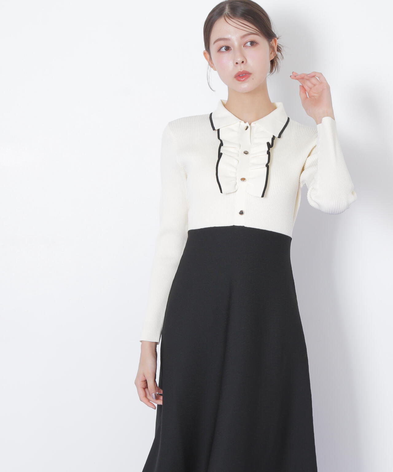 フリルポロニットワンピース | JILL by JILL STUART（ジル バイ ジル