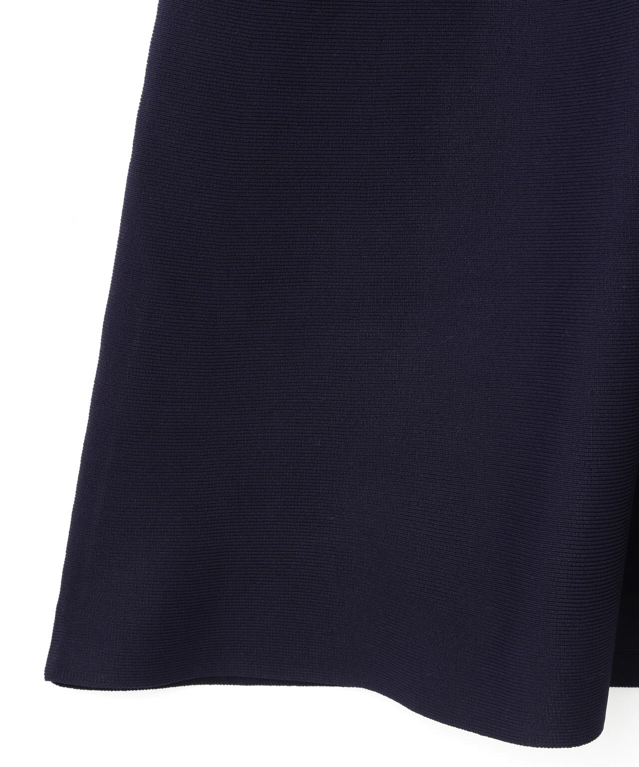 Vネック配色ラインフレアワンピース