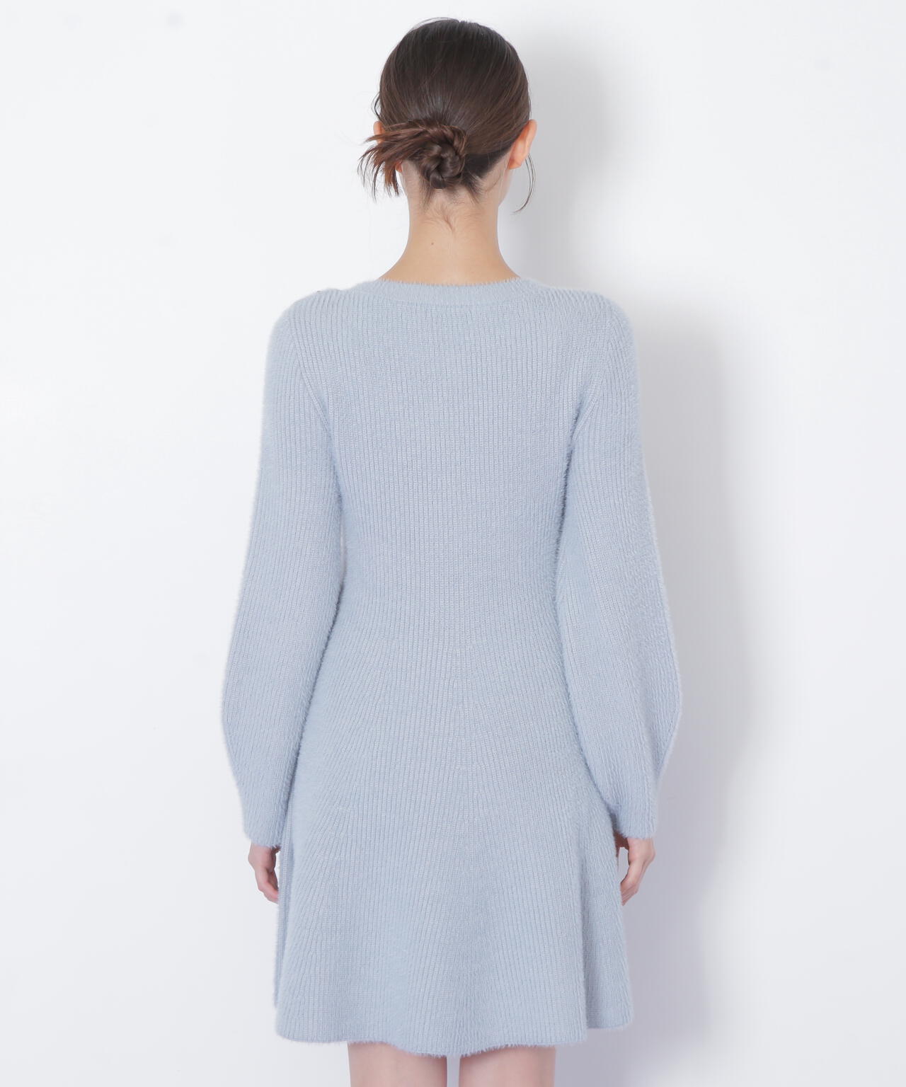 シャギーミニニットワンピース