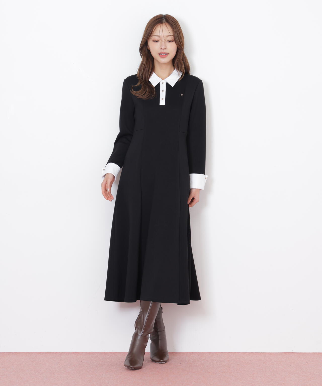 ポロ衿カットソーフレアワンピース | JILL by JILL STUART(ジル バイ ポロ衿カットソーフレアワンピース | JILL by JILL STUART(ジル バイ