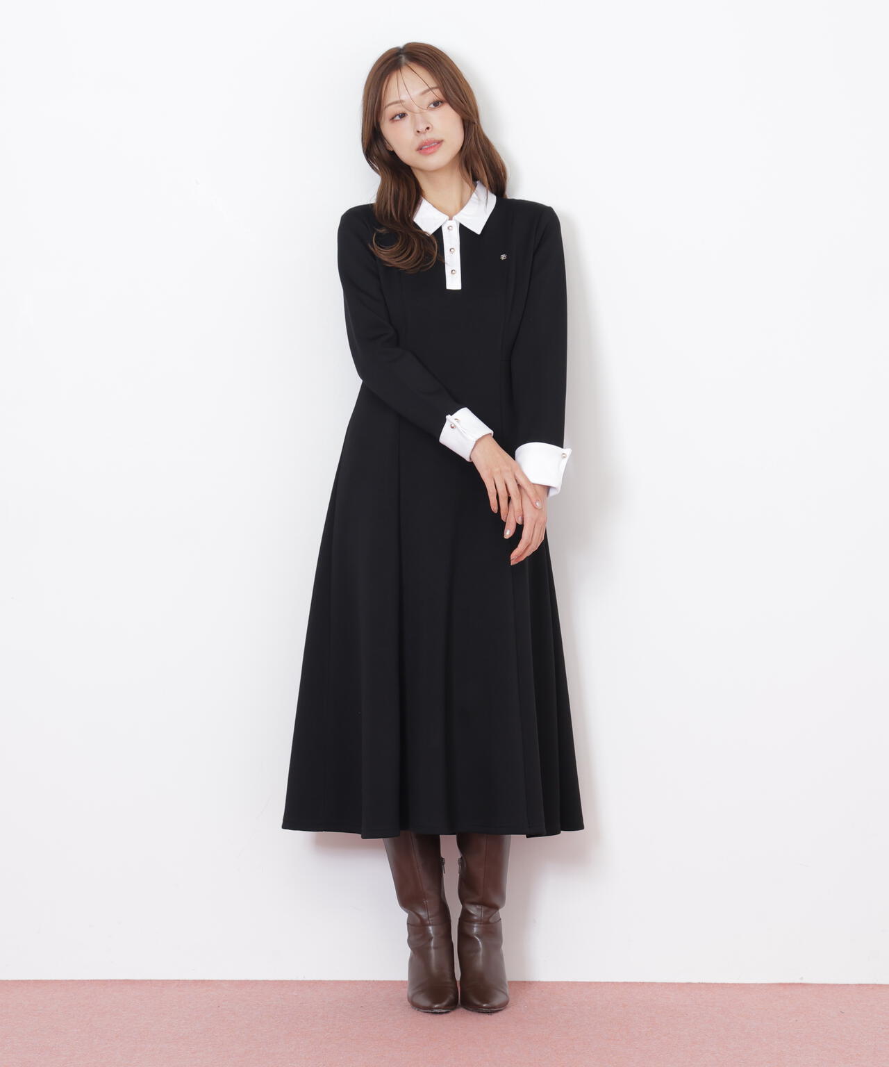 ポロ衿カットソーフレアワンピース | JILL by JILL STUART（ジル バイ