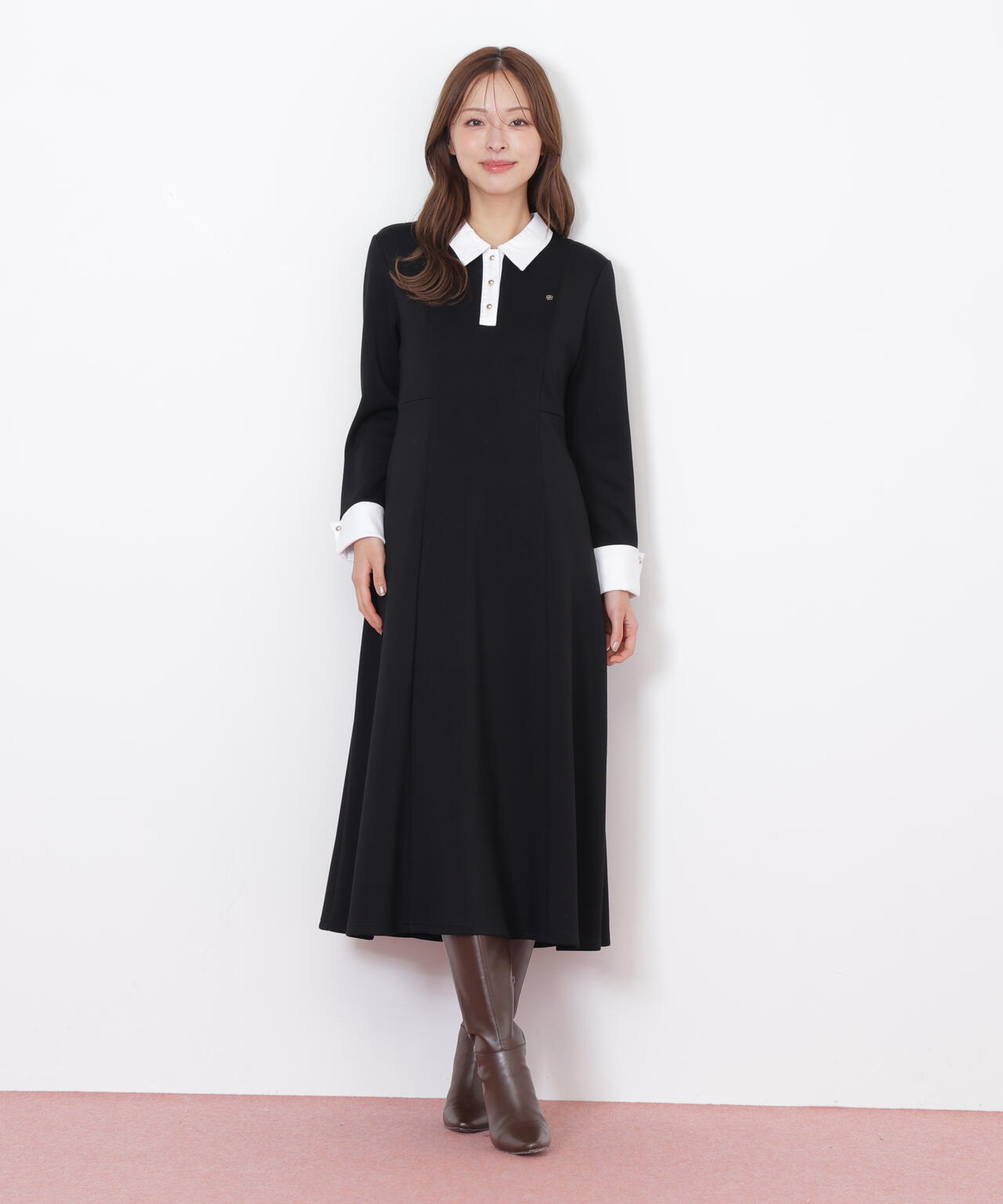 ポロ衿カットソーフレアワンピース | JILL by JILL STUART（ジル バイ