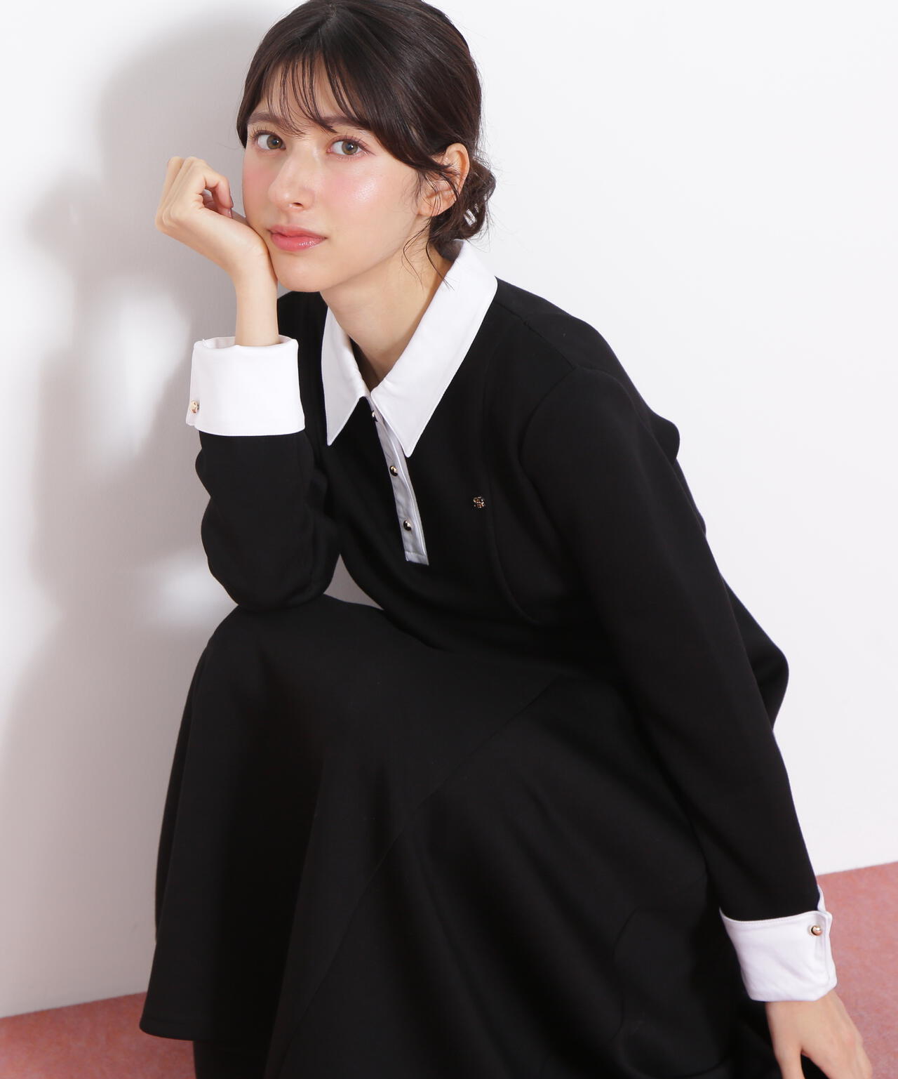 ポロ衿カットソーフレアワンピース | JILL by JILL STUART（ジル バイ