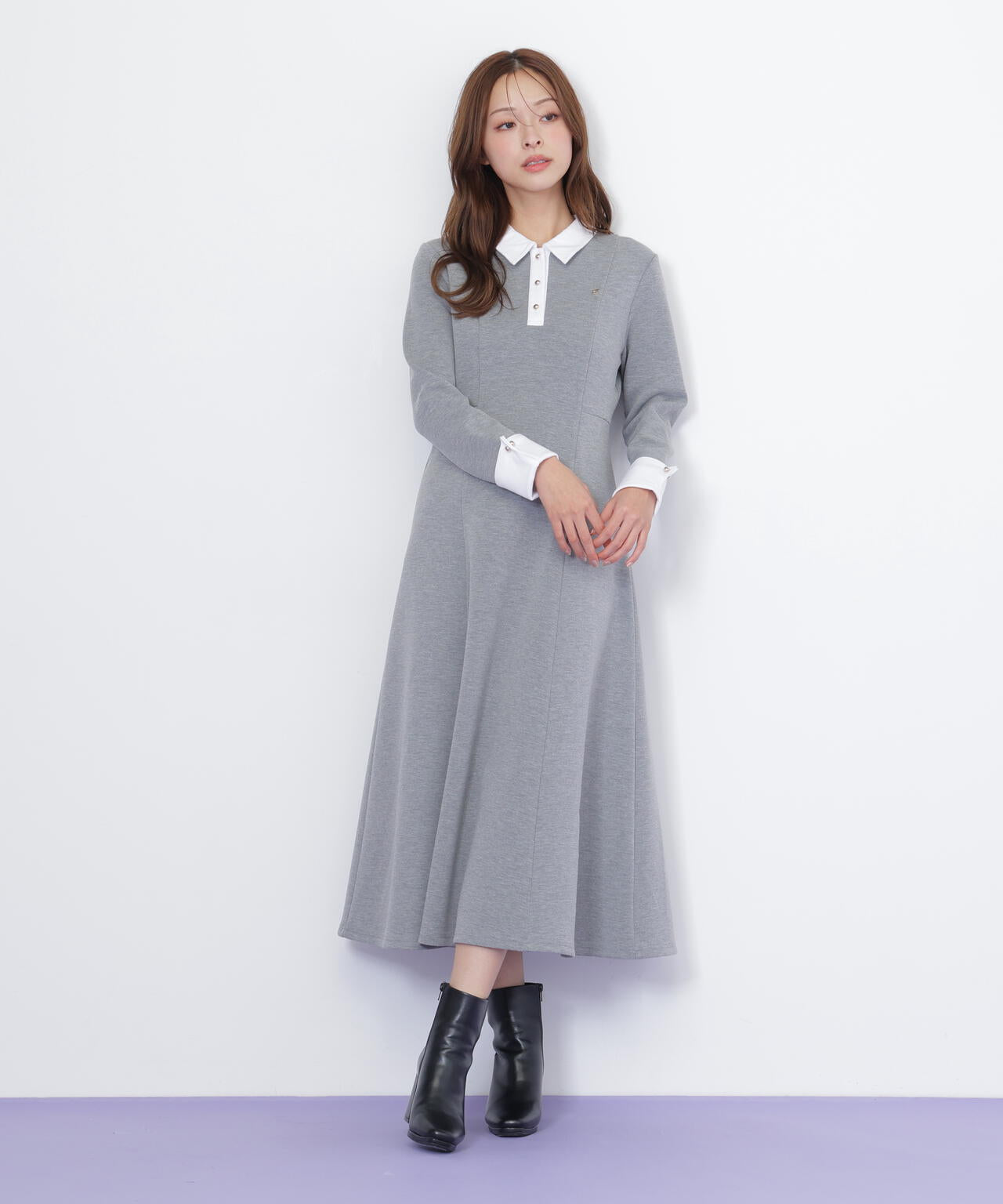 ポロ衿カットソーフレアワンピース | JILL by JILL STUART（ジル