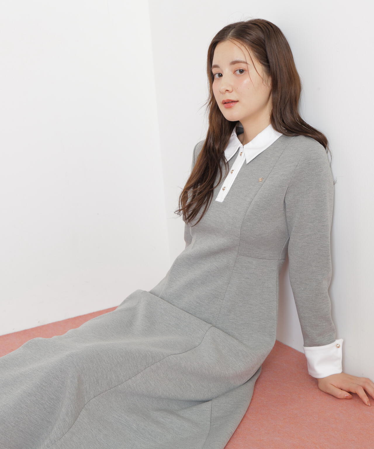 ポロ衿カットソーフレアワンピース | JILL by JILL STUART（ジル バイ