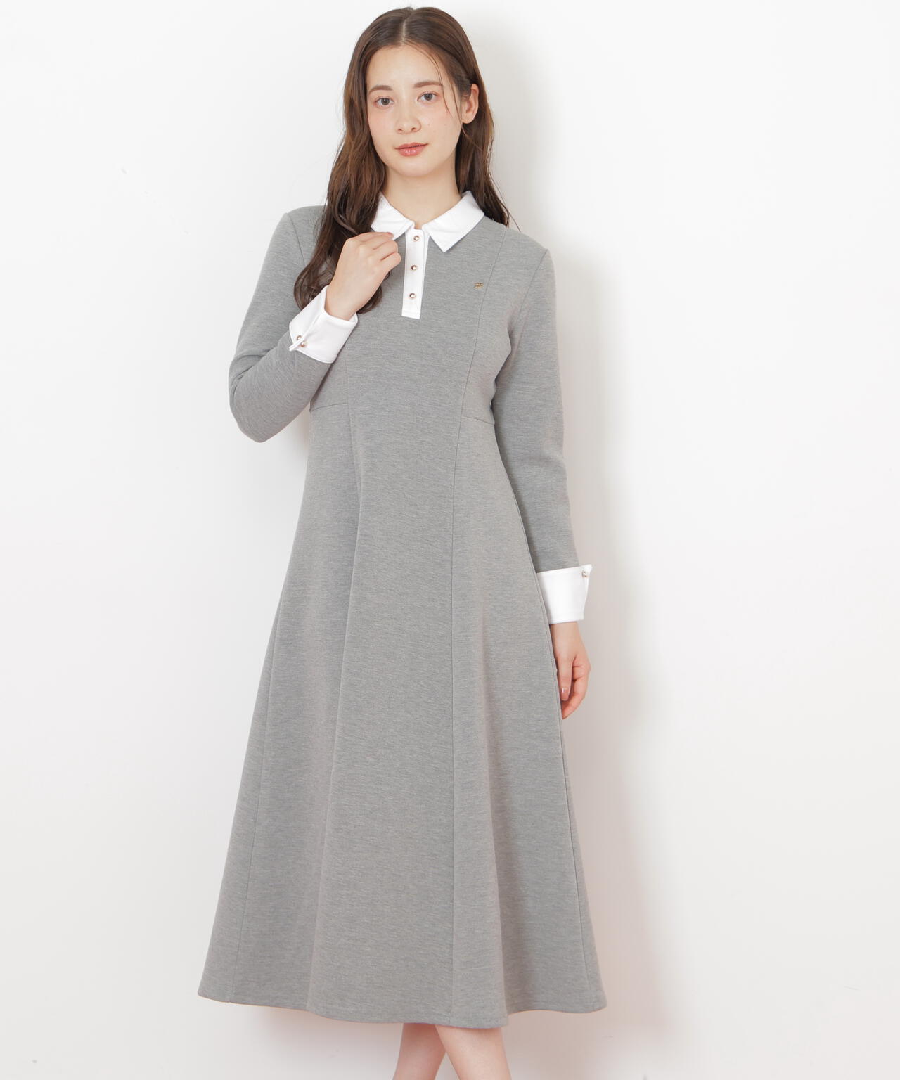 ポロ衿カットソーフレアワンピース | JILL by JILL STUART（ジル バイ