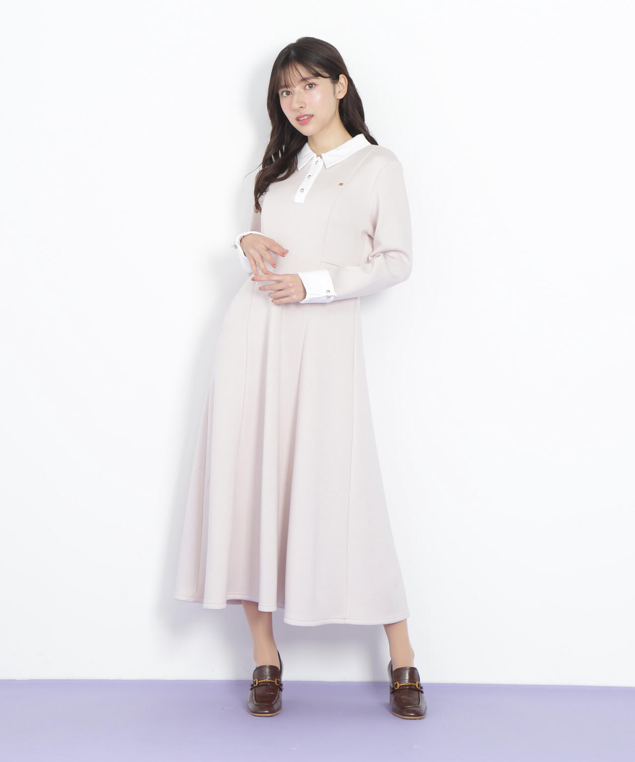 ポロ衿カットソーワンピース U.S. POLO ASSN.】ポロ衿カットソーワンピース - ベルーナ【公式】