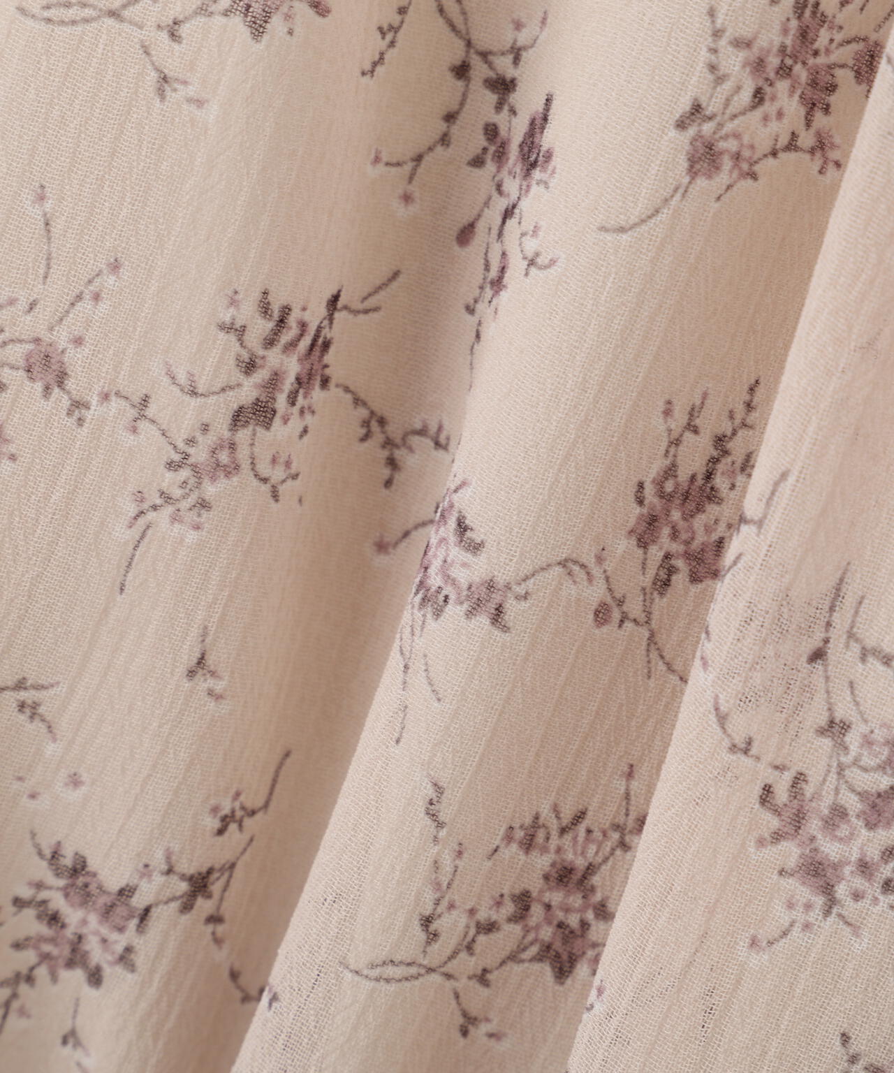 小花柄ボウタイワンピース