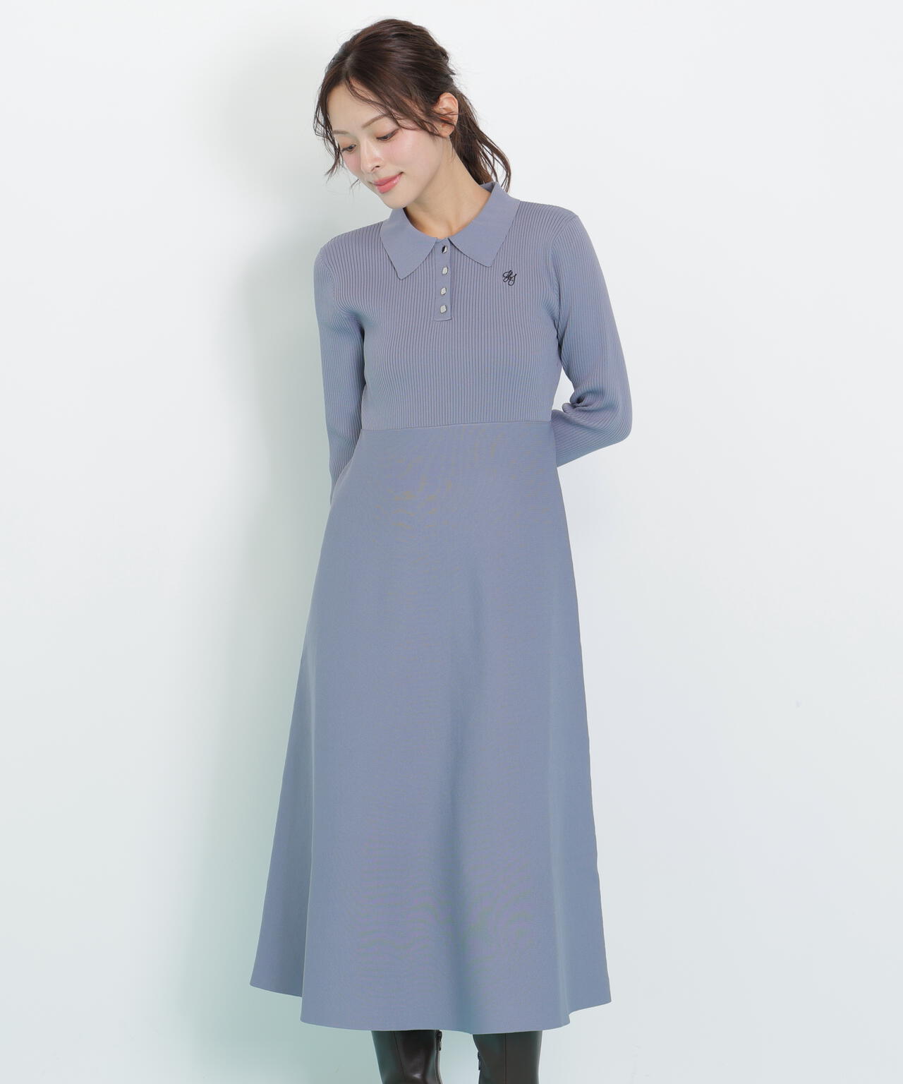 長袖ポロネックニットワンピース | JILL by JILL STUART（ジル バイ