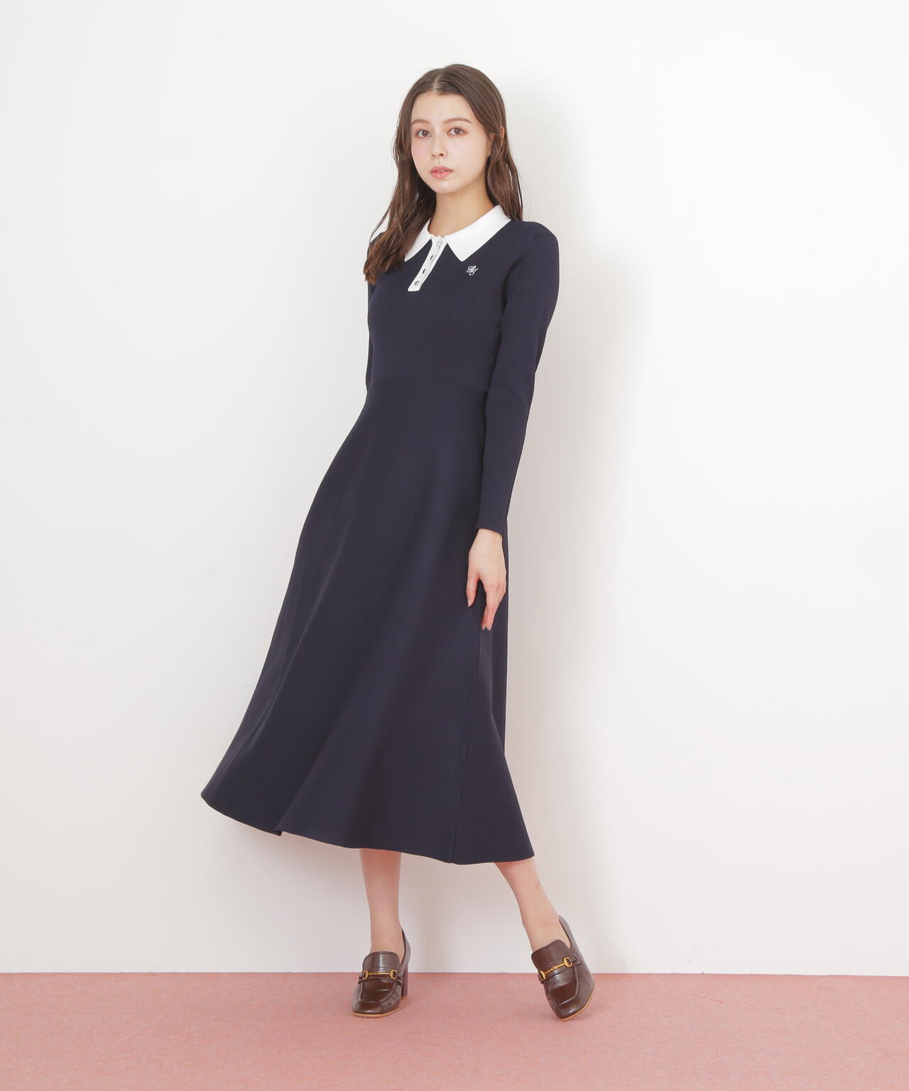 長袖ポロネックニットワンピース | JILL by JILL STUART（ジル バイ