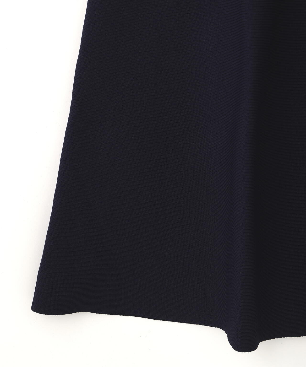 長袖ポロネックニットワンピース