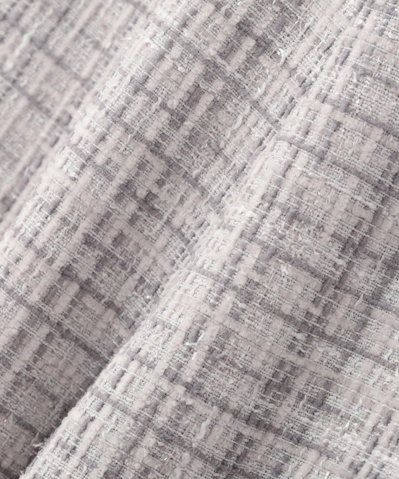 ツイードペプラムジレ