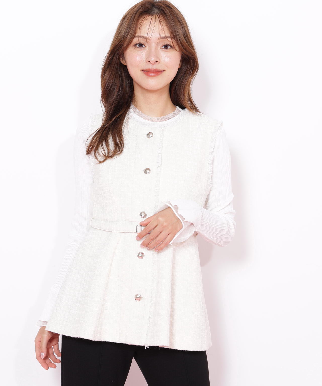 ツイードペプラムジレ | JILL by JILL STUART（ジル バイ ジル