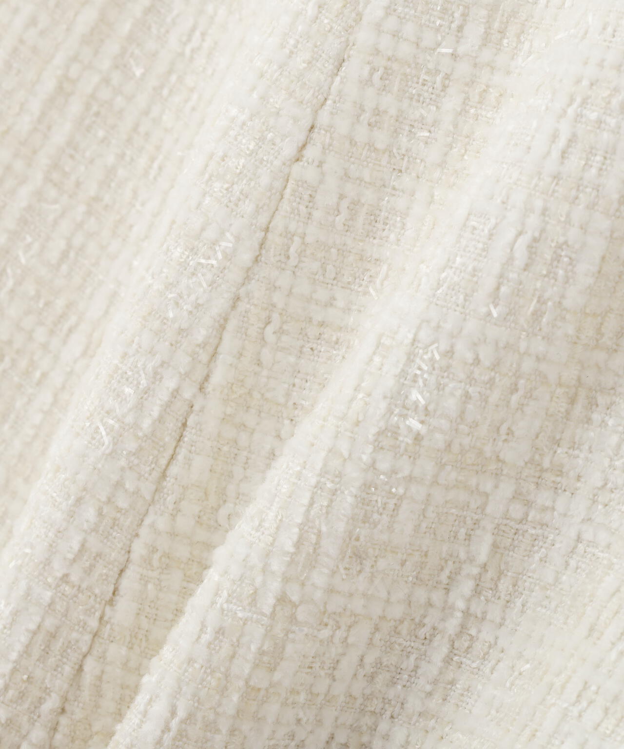 ツイードペプラムジレ