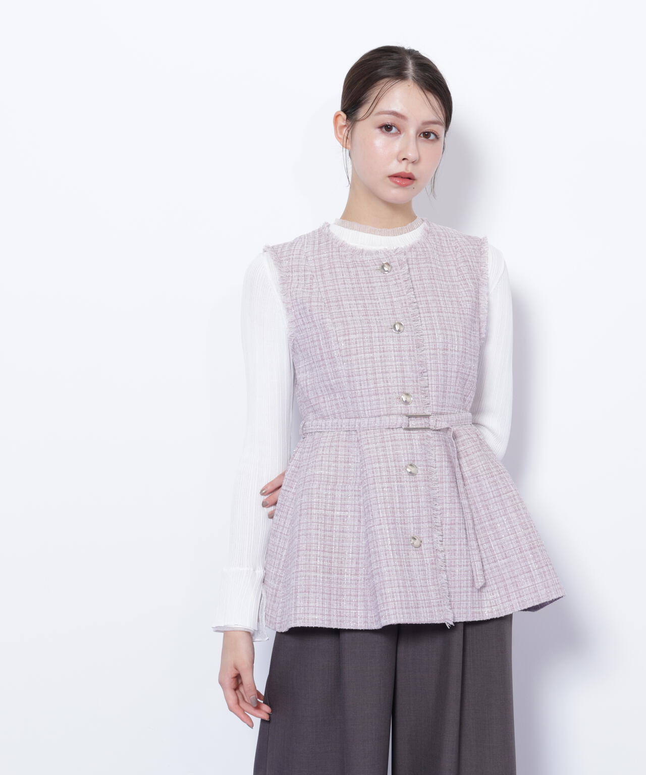 ツイードペプラムジレ | JILL by JILL STUART（ジル バイ ジル