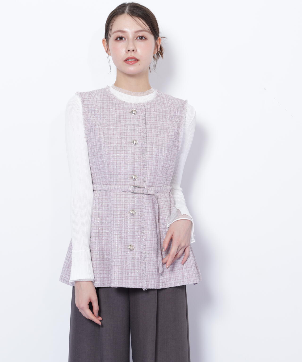 ツイードペプラムジレ | JILL by JILL STUART（ジル バイ ジル