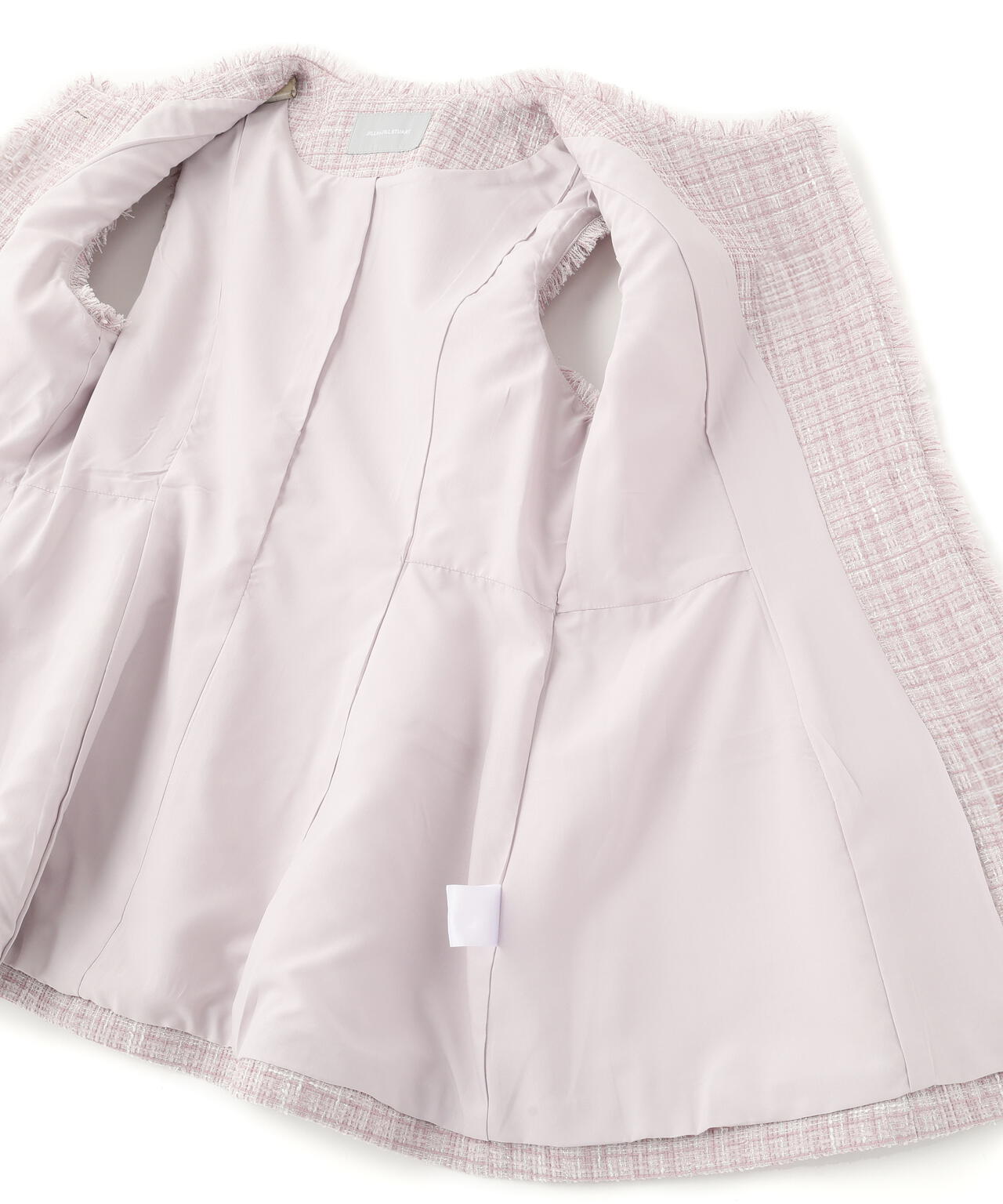 ツイードペプラムジレ