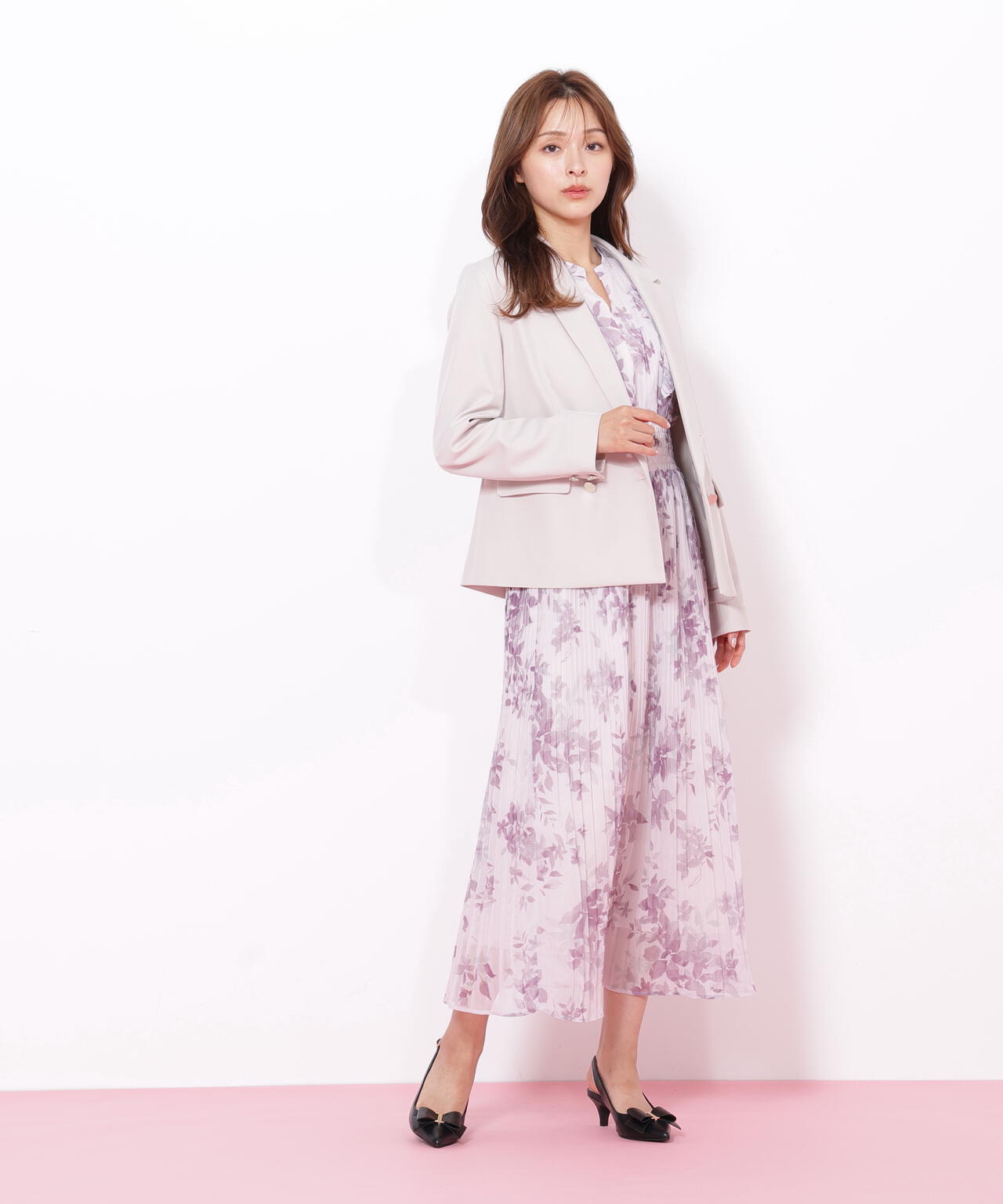 ＜セットアップ対応＞ベーシックツイルダブル釦ジャケット