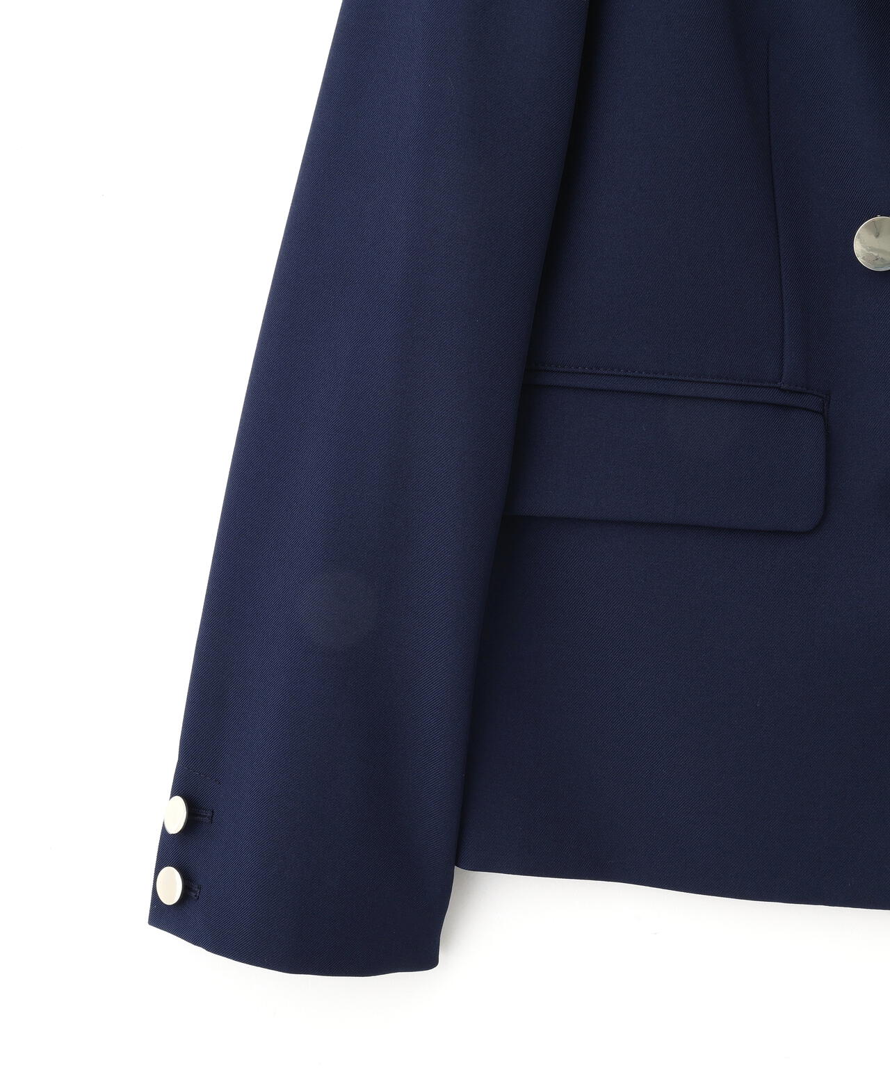 ＜セットアップ対応＞ベーシックツイルダブル釦ジャケット