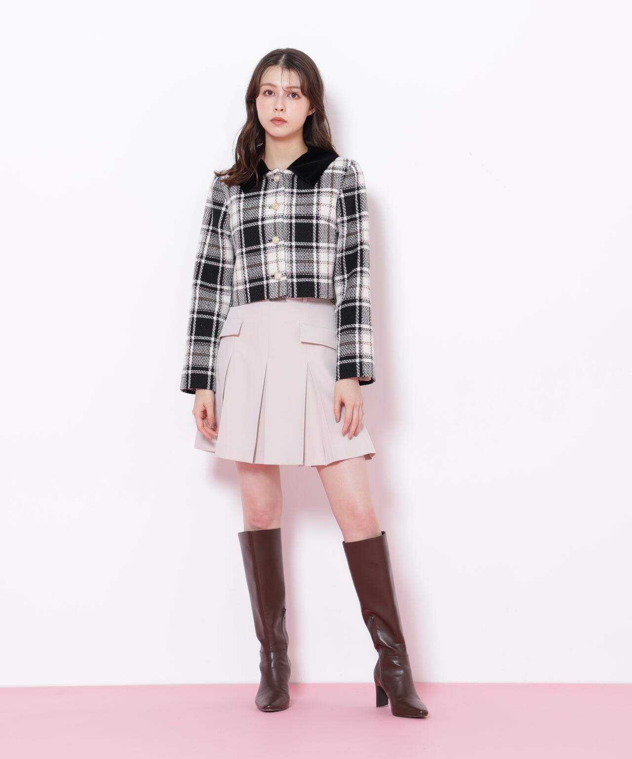 ループヤーンチェックジャケット | JILL by JILL STUART（ジル バイ