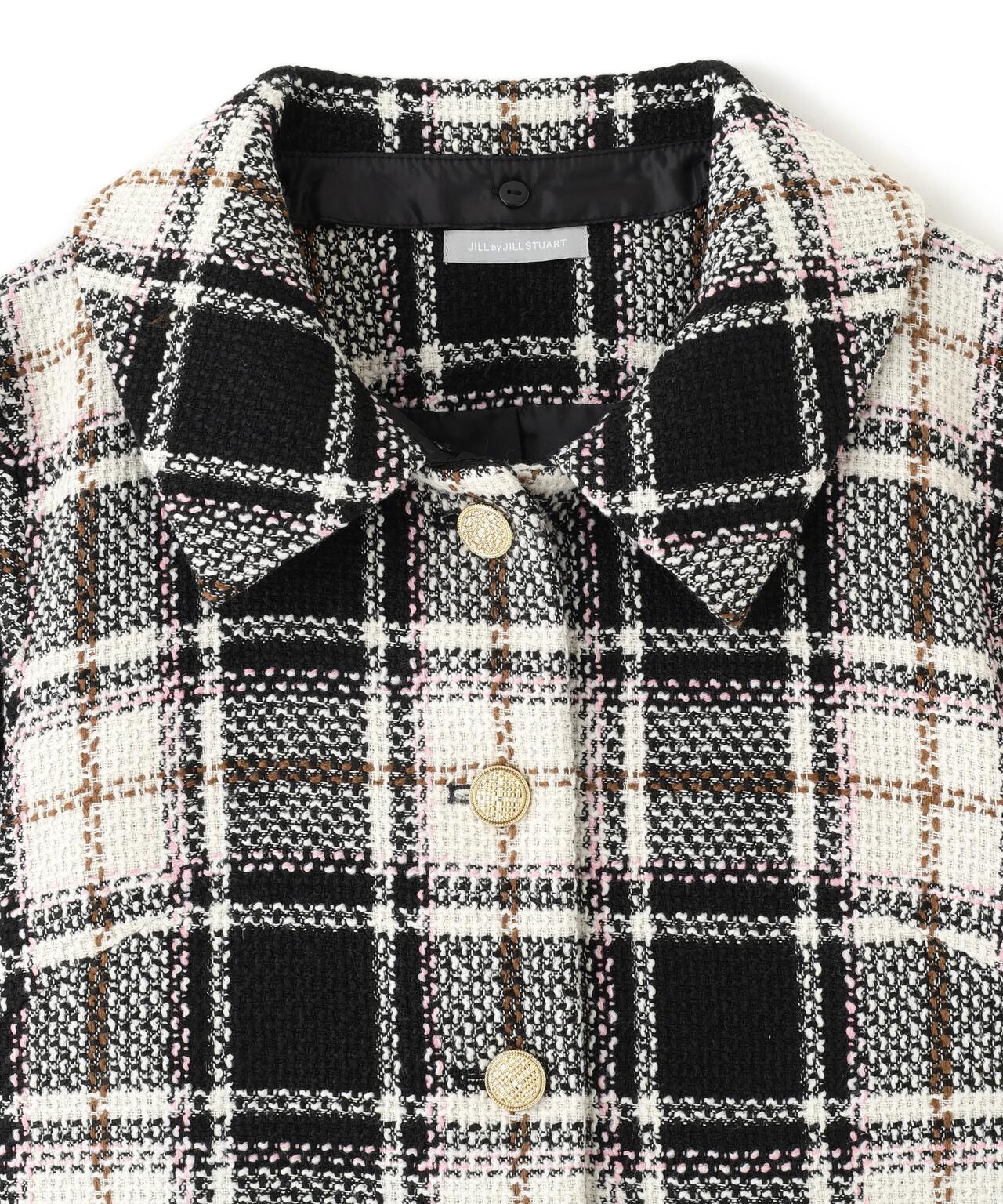 ループヤーンチェックジャケット