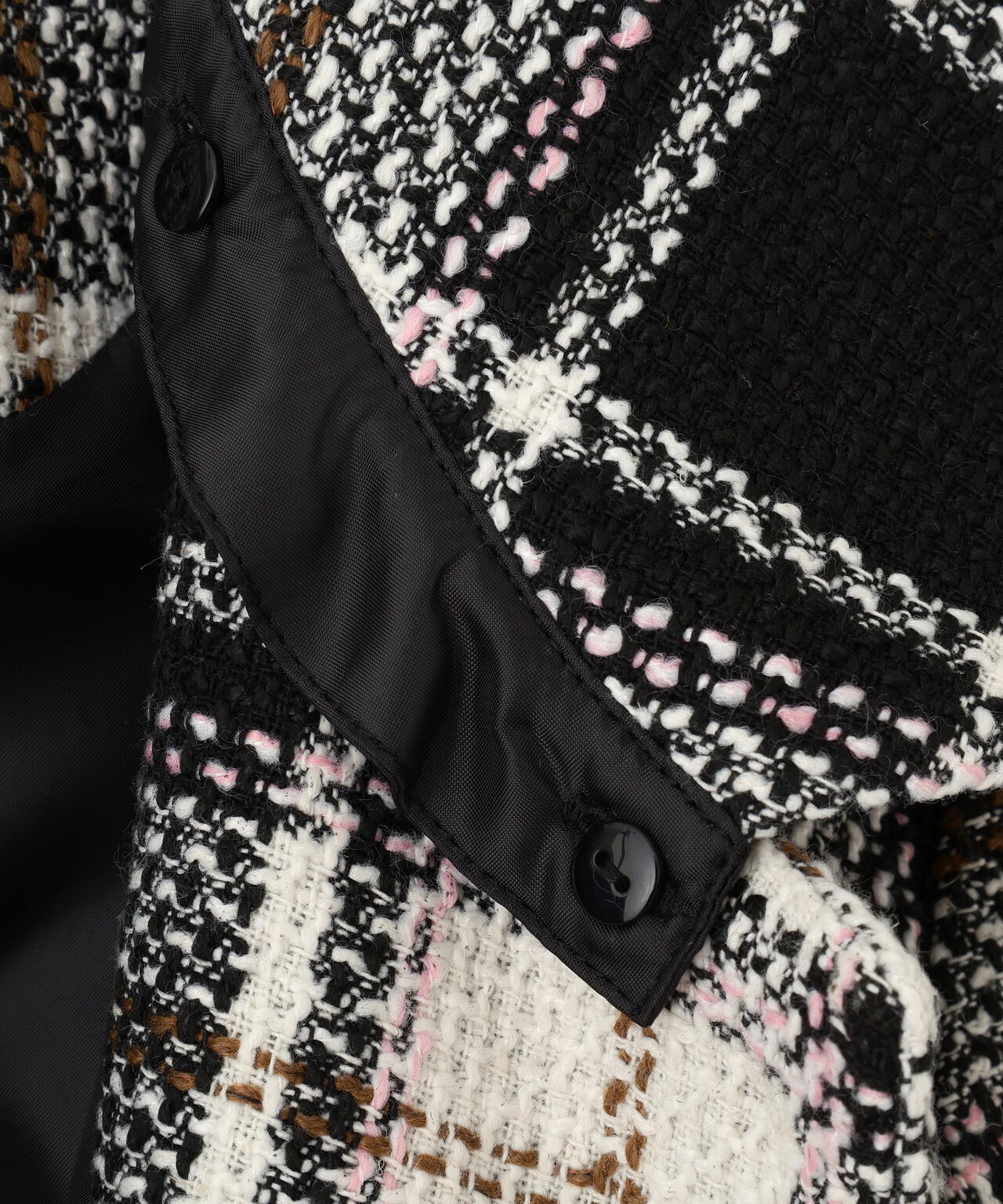 ループヤーンチェックジャケット