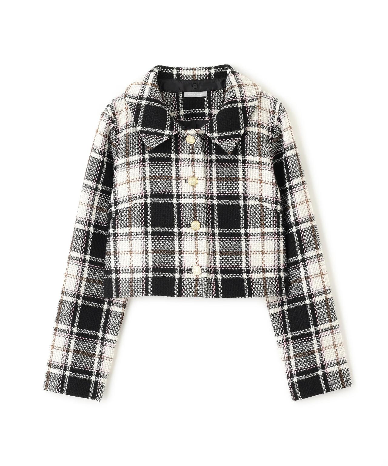 ループヤーンチェックジャケット