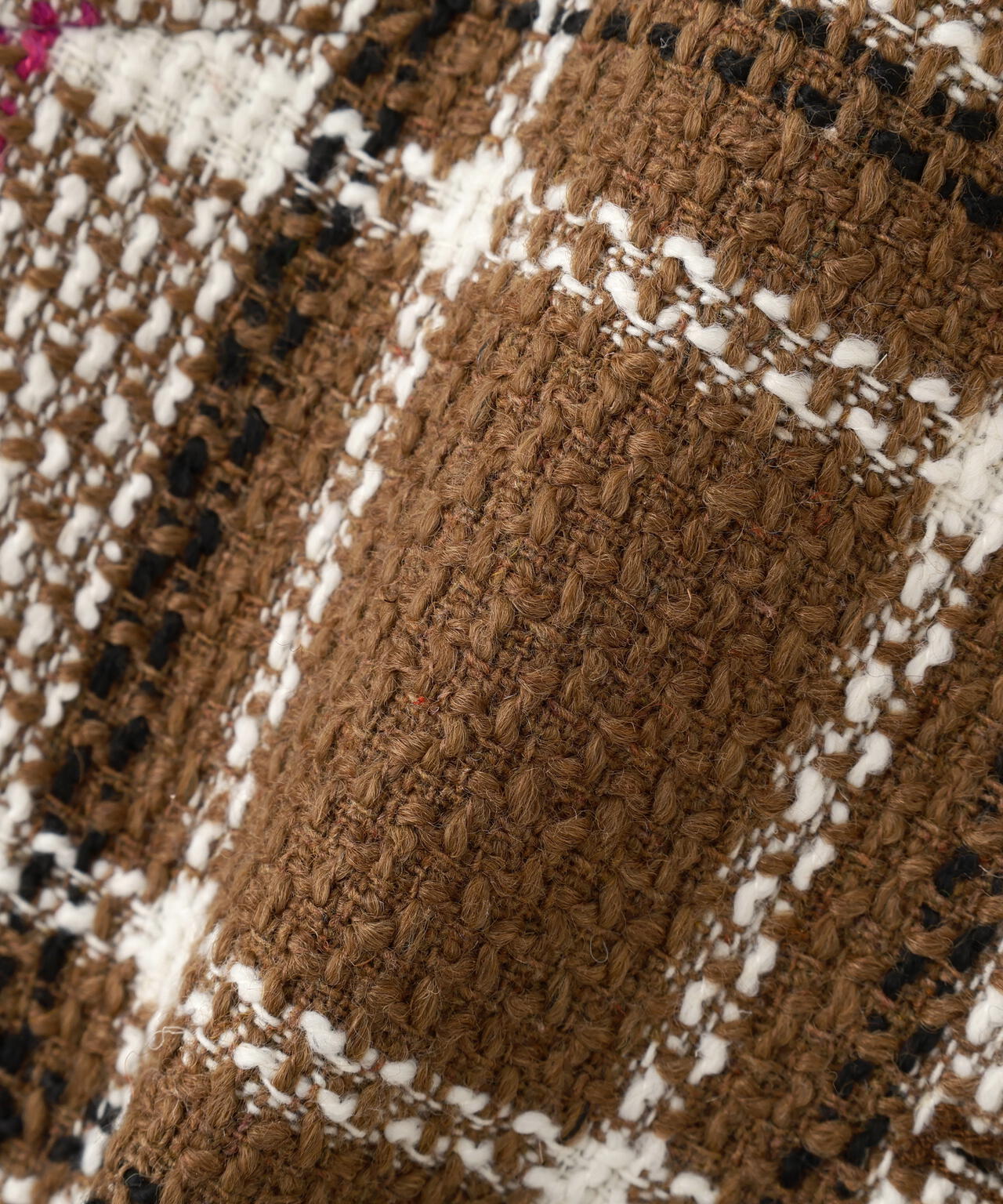 ループヤーンチェックジャケット