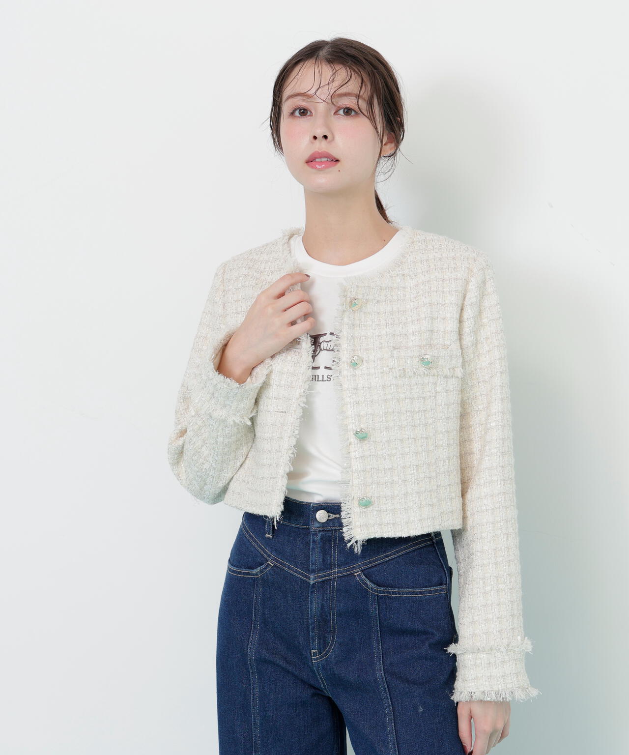 ファンシーツイードジャケット