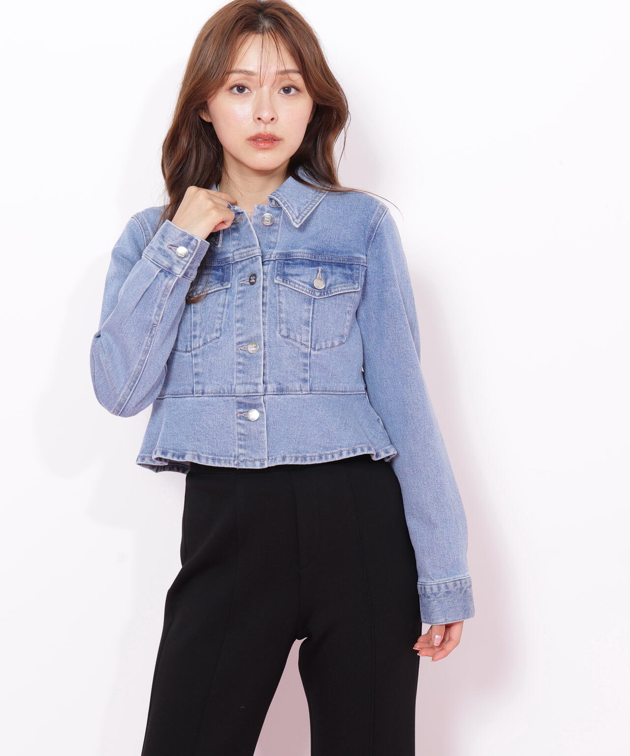 ペプラムデニムジャケット | JILL by JILL STUART（ジル バイ ジル