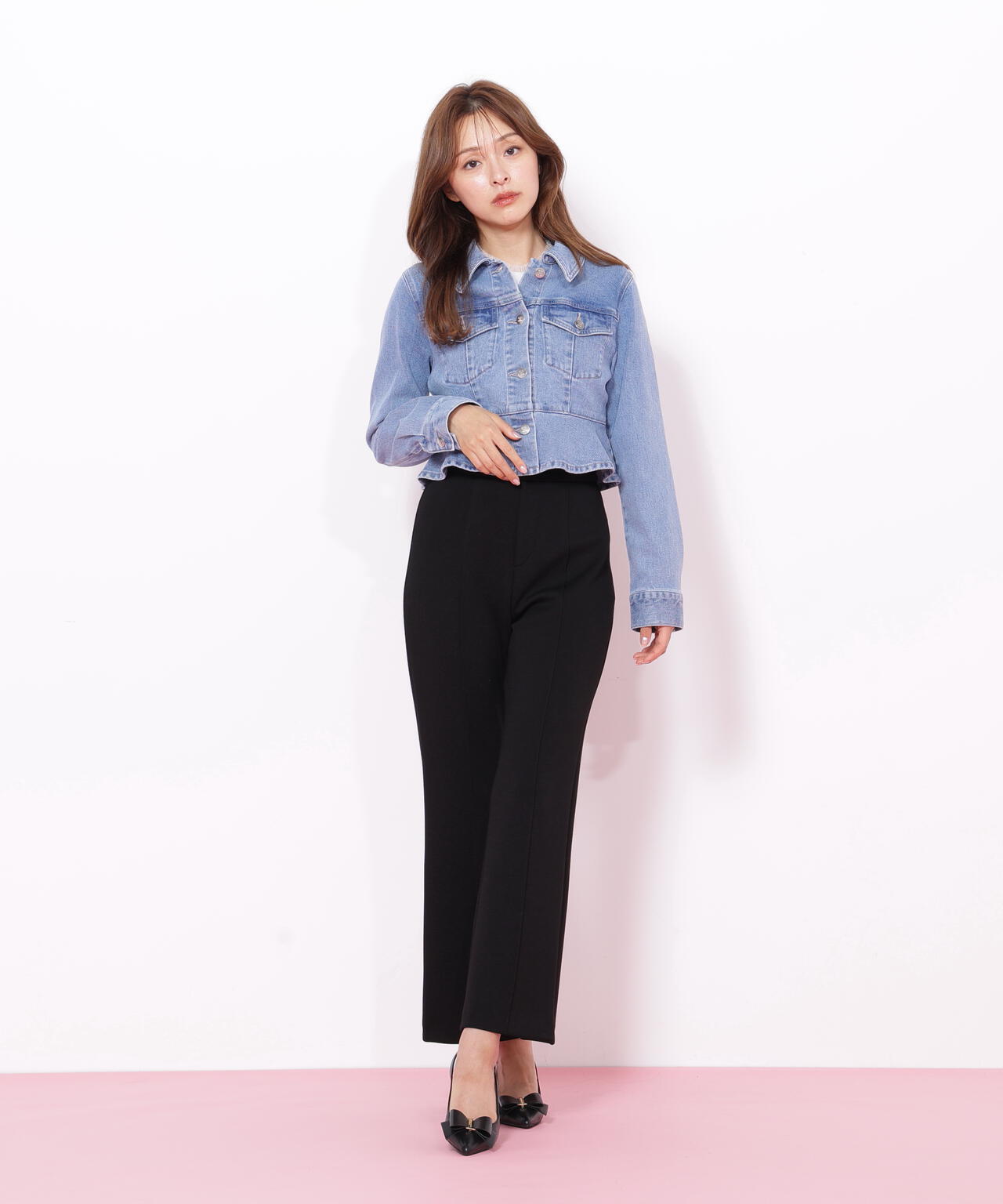 ペプラムデニムジャケット | JILL by JILL STUART（ジル バイ ジル