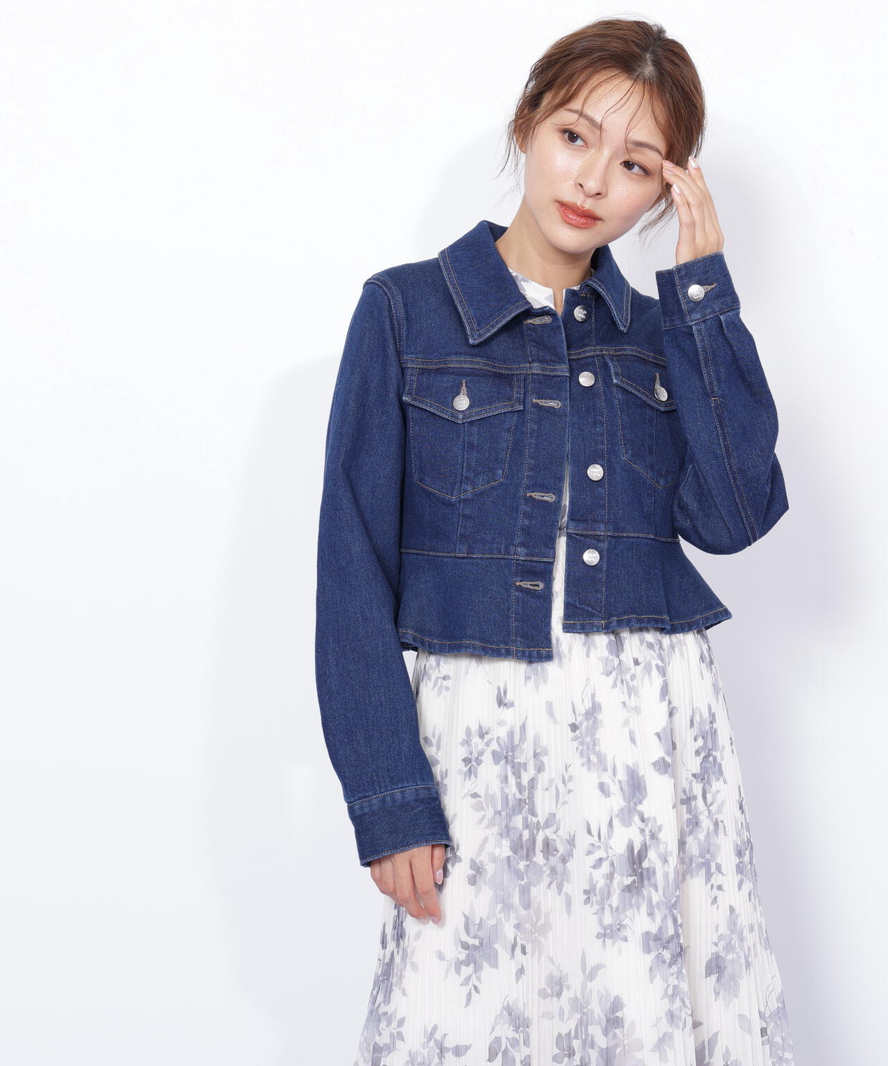 ペプラムデニムジャケット | JILL by JILL STUART（ジル バイ